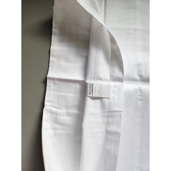 New Frette 2 Pc Set Porto Cotton King Shams White Sandstone Embroidery #06 - Picture 6 of 13